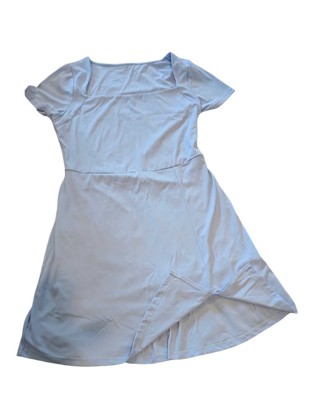 Light Blue Short Sleeve Tennis Dress